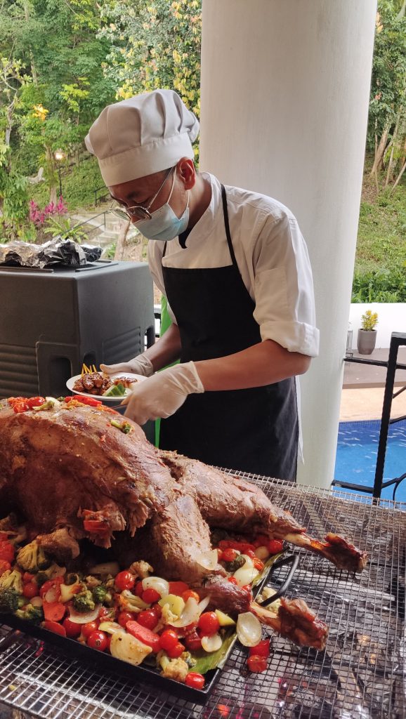 Whole Lamb BBQ Ramadan food at the palace hotel kk
