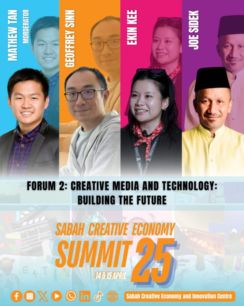 visuals Sabah creative econmy  event summit joe sidek, ekin kee charles.