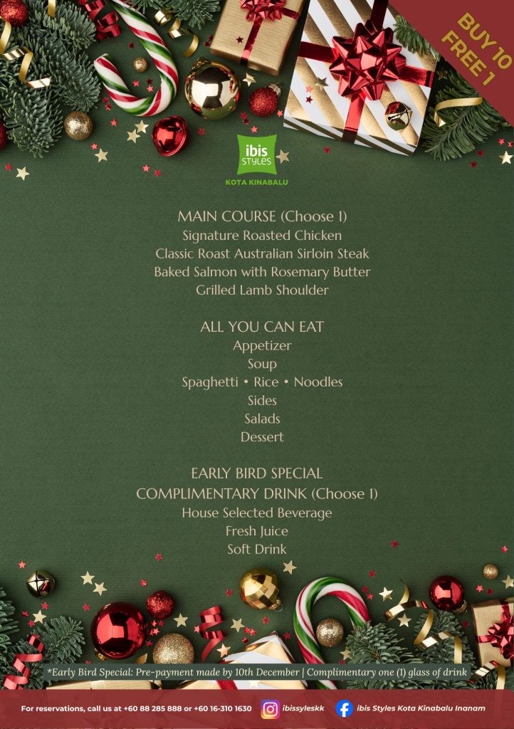 visual ibis hotels inanam, kota Kinabalu meals 